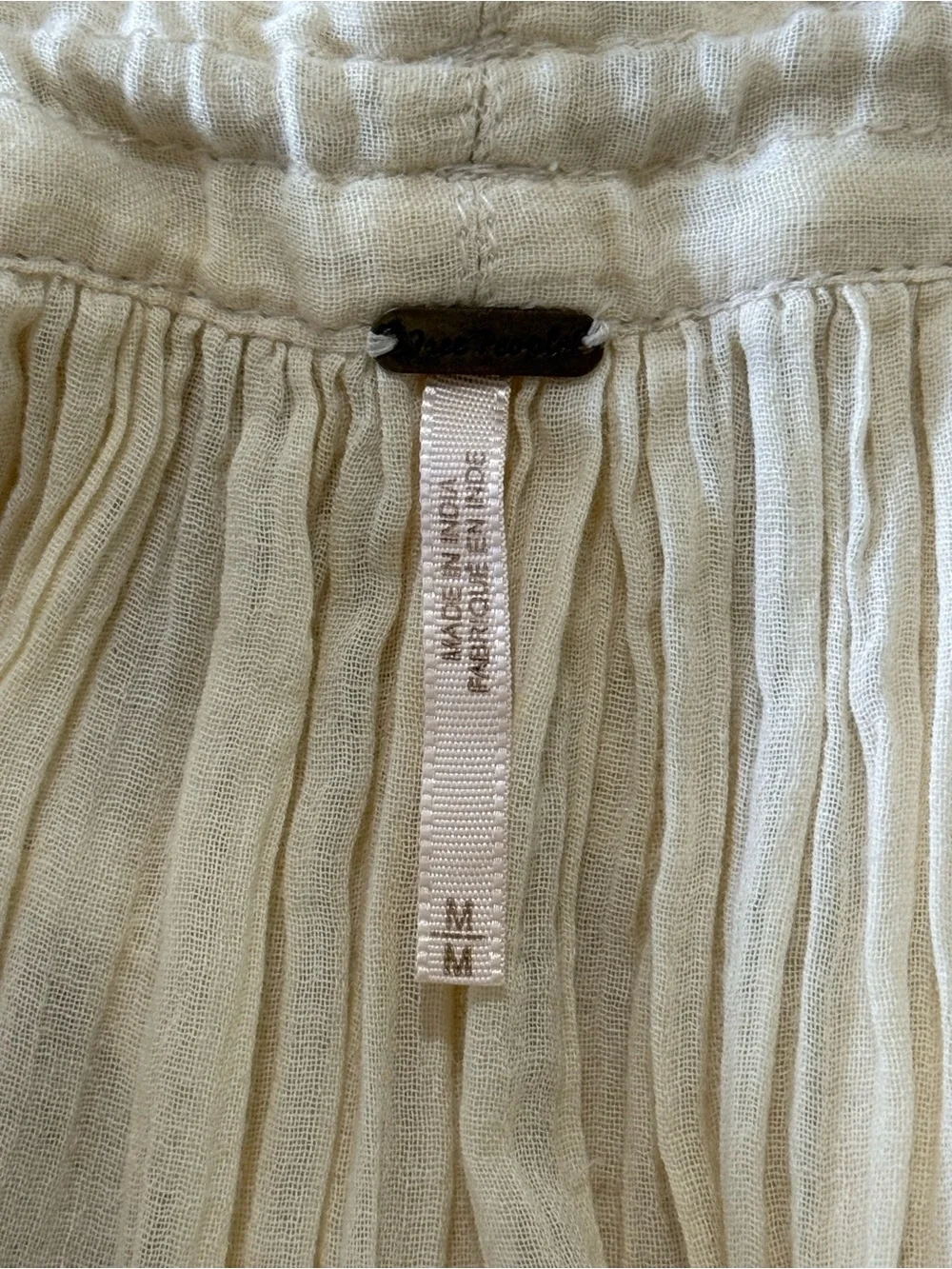 Free People 100 Degree Cream White Bohemian Party Beach Sexy Mini Dress Medium - Picture 12 of 13